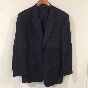 Jos. A. Bank Men 100% Wool Blazer 41R Stripe Blue Sport Coat Suit